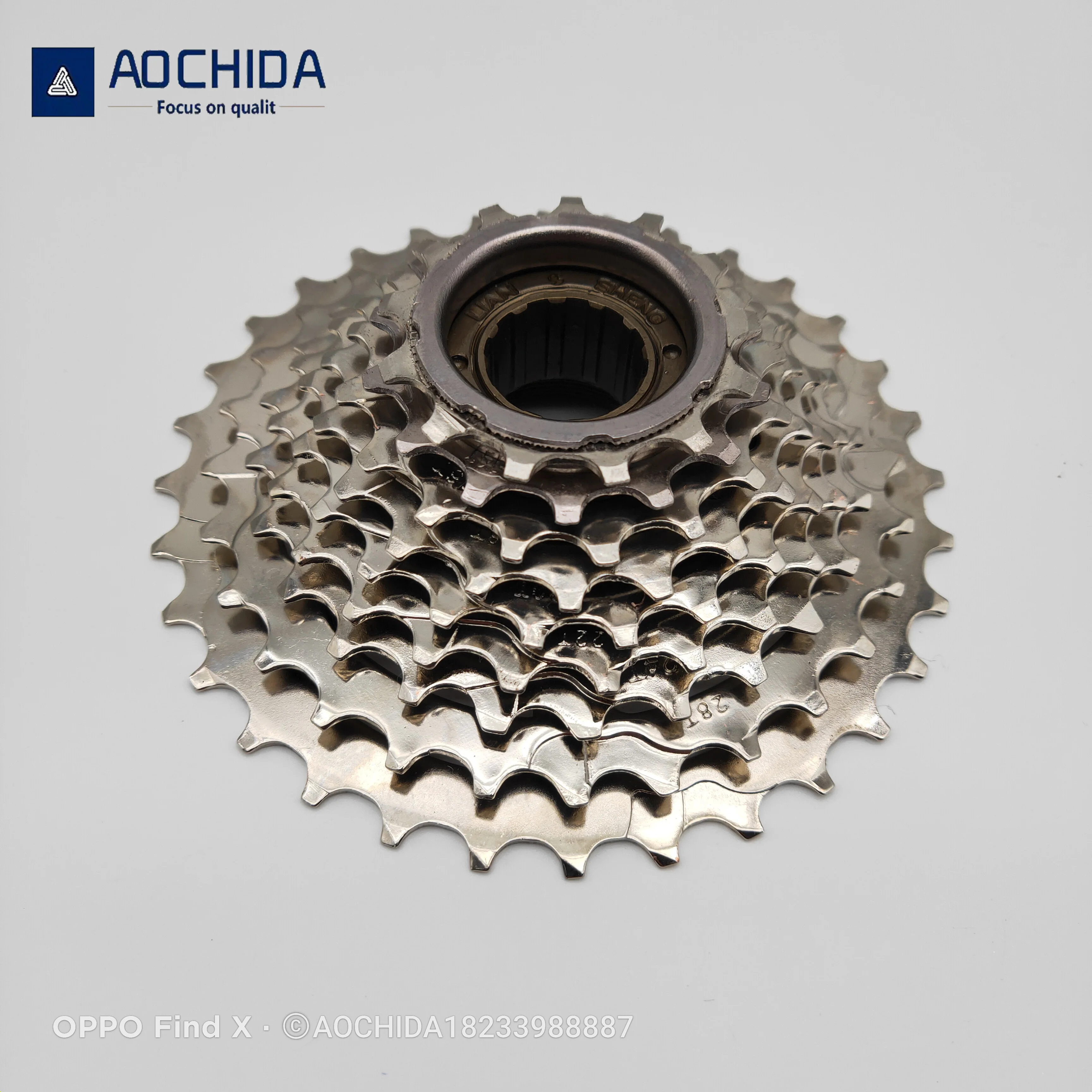 Liansheng mountain bike road bike flywheel 9-speed 13-32t 561g rotary electroplating bright color bicycle free wheel
