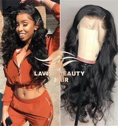 Lavishbeauty Pre Plucked Transparent Virgin Brazilian Human Hair Lace Front Wig With Baby Hair Short Blond 613 Front Lace Wigs