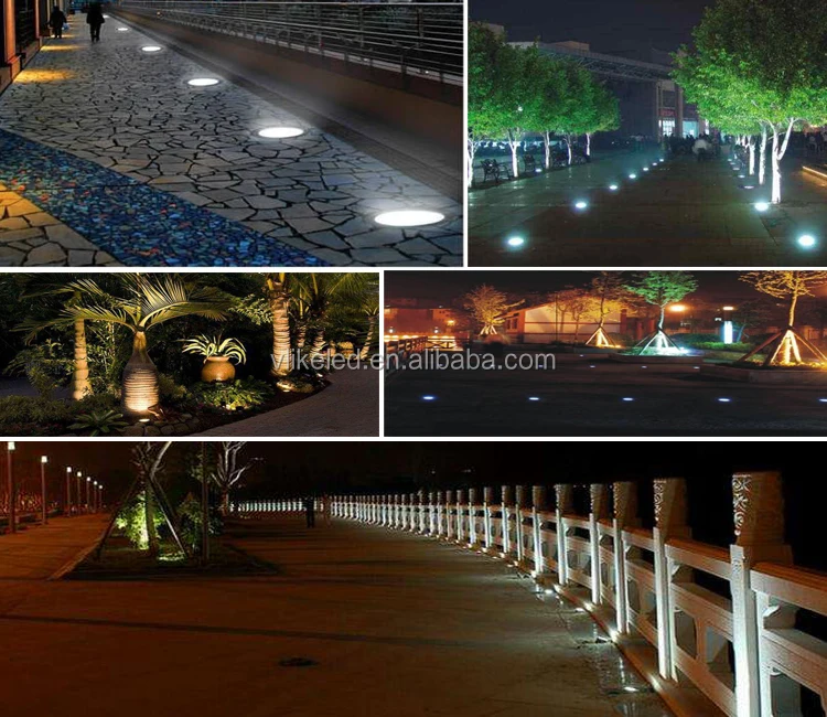 12V 220V Waterproof Outdoor Recessed Spot Inground Underground Floor Lamp GU10 MR16 LED Buried Light