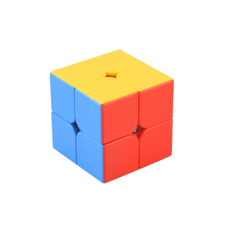 Educational Toys Durable Second Order Real Color Plastic Magic Puzzle Cube 2*2*2 Compete In Speed Magic Cube