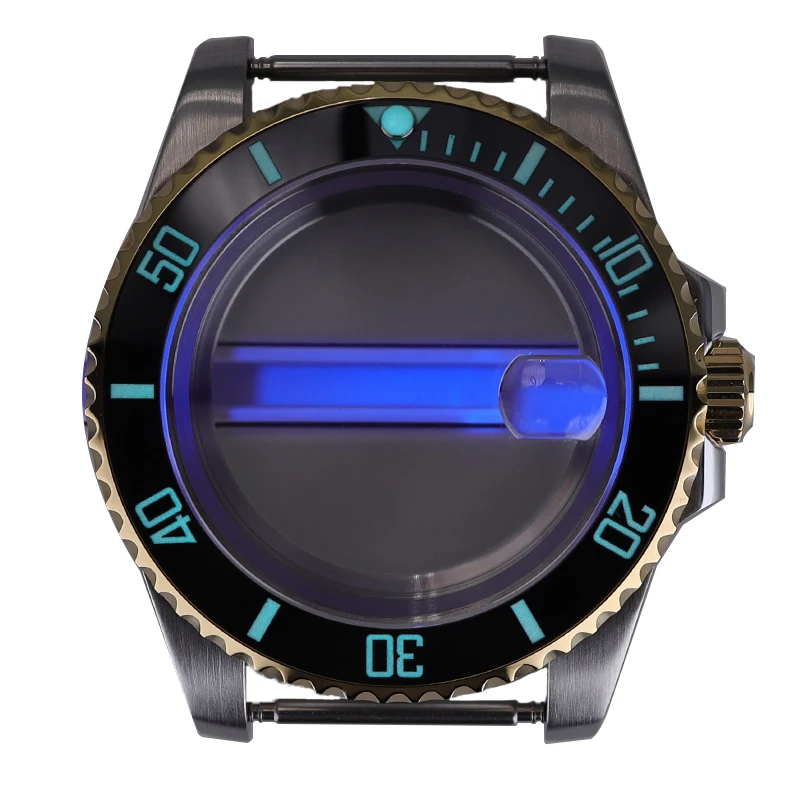 Custom Modified Watch Case Kit Case Stainless Steel Luminous Bezel For Seiko Nh35 Nh36 Eta 2824 Miyota 8215 Movement Dial 28.5mm