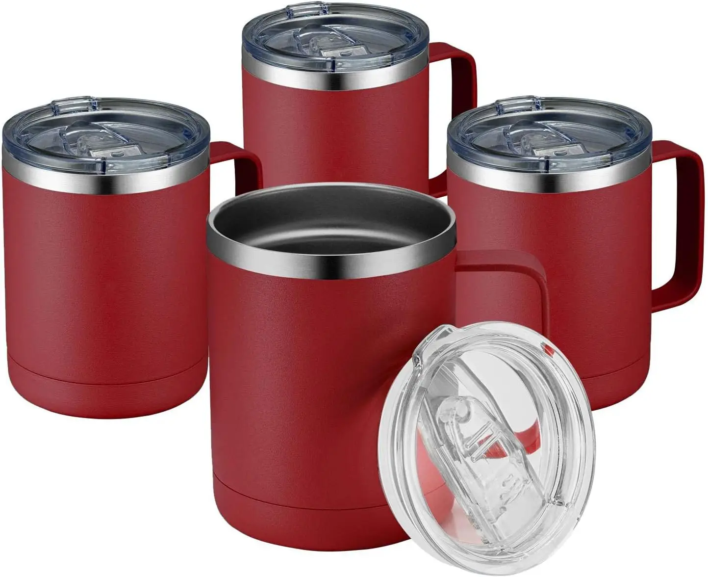 Hot Sale 12oz Insulated Vacuum Stainless Steel Coffee Mug Tumbler With Handle Portable For Travelling