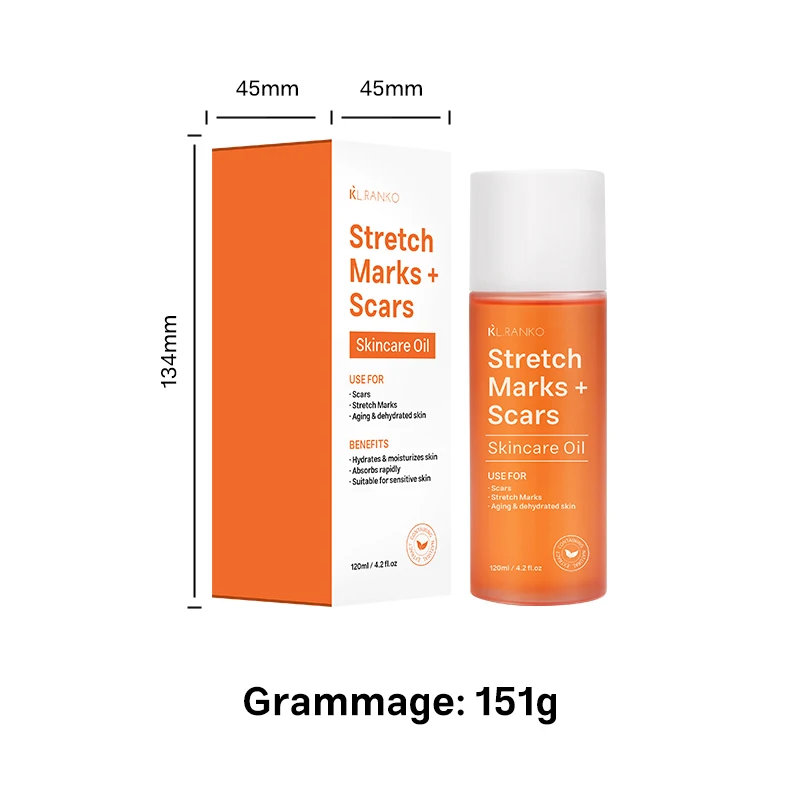 OEM Private Label Natural Stretch Mark Moisturizer Repair Oil Pregnancy Stretch Marks Scar Removal Female Skin Care Product