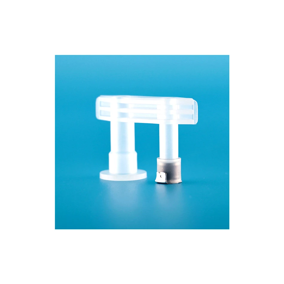 Newly launched medical grade white 20-55 mm dual valve port for medical infusion bags or vials