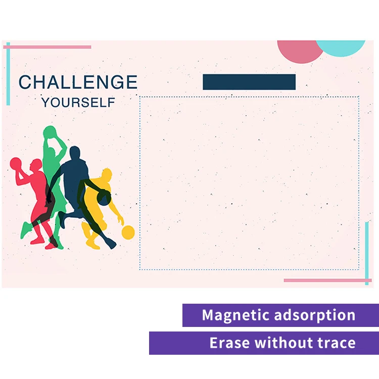 Magnetic culture wall whiteboard sticker company publicity bulletin board performance wall