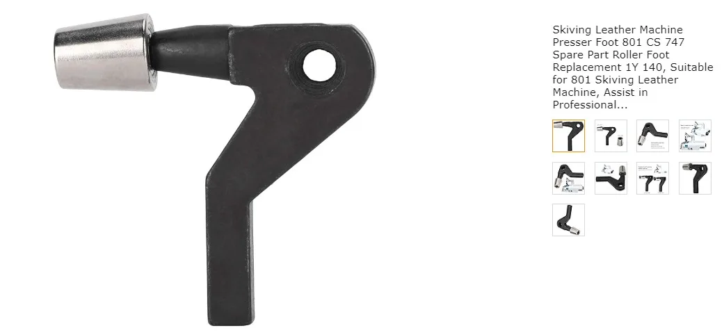 Steel feed Roller and Roller type pressure foot for Skiving Machine shoe leather machine spare parts