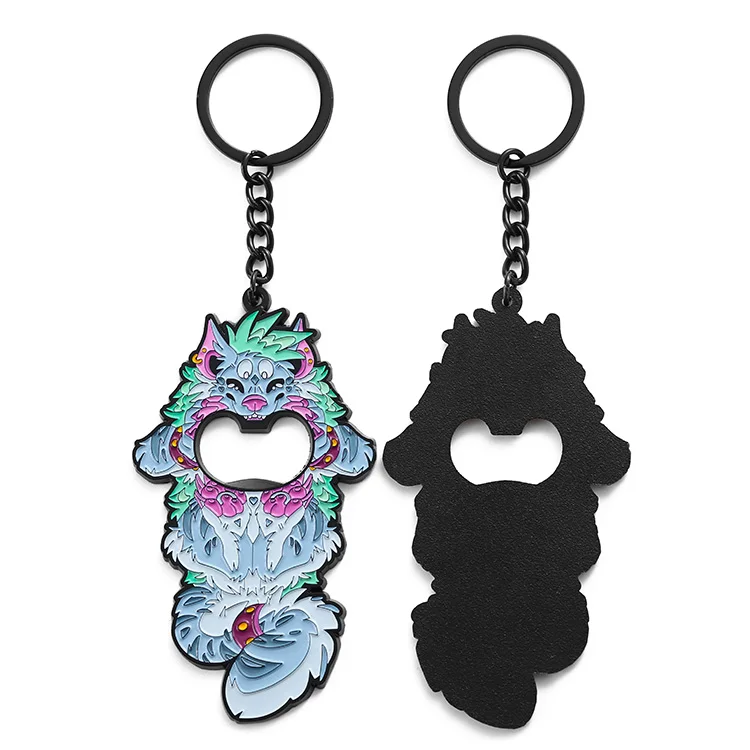 China Factory Custom Vintage Cast Iron Zinc Alloy Cartoon Cute Shape Logo Multi-Color Bottle Opener Blanks Magnet Beer Opener