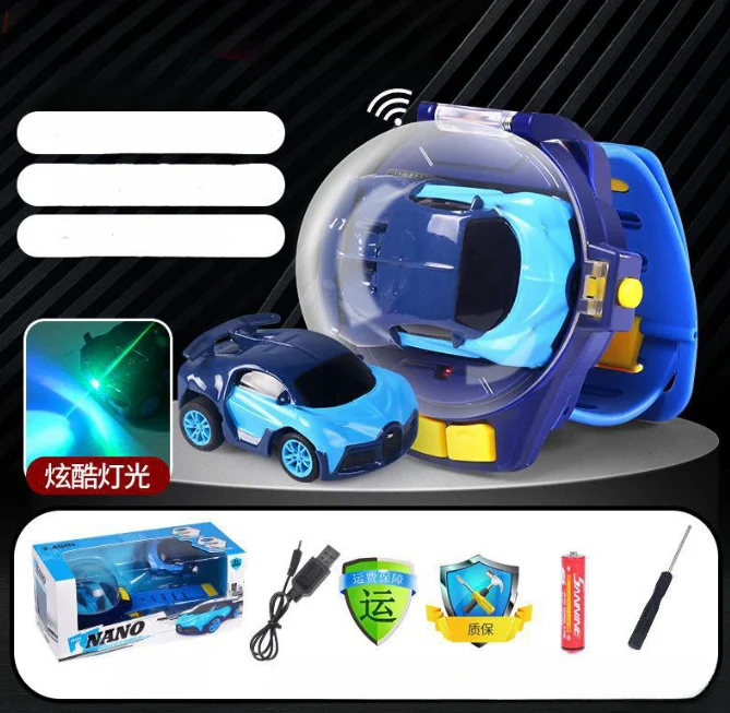 Yubon New Mini watch Remote Control Car toy 24G  RC car Watch Toy Pocket Racer Gift  children educational remote control car toy