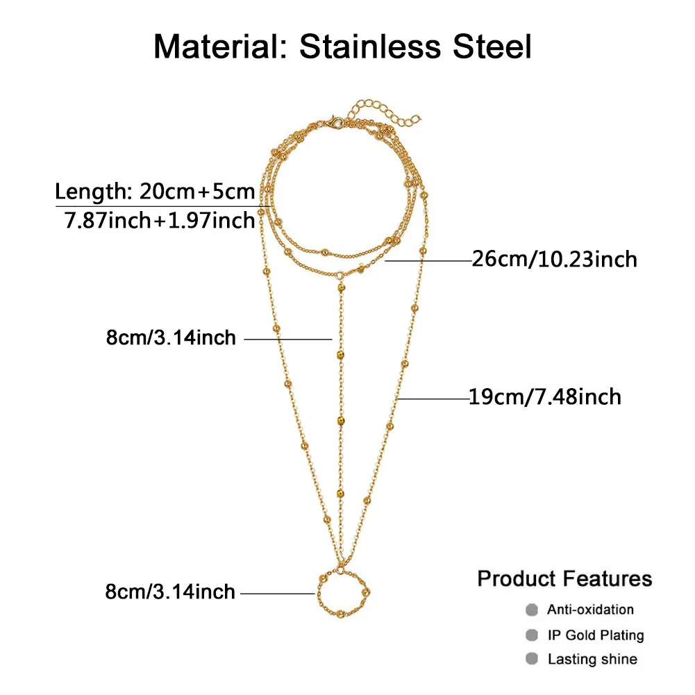 Small Good Trending Silver Color Boho Summer Beaded Gold Sexy Jewelry 18K Gold Stainless Steel Toe Rings Anklet Chain For Women