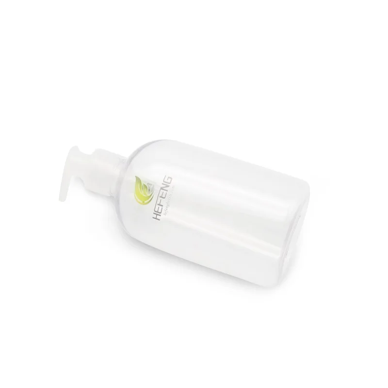 In stock 480ml white press on hair care shampoo bottle, divided into fragrance, shampoo and shower gel bottles