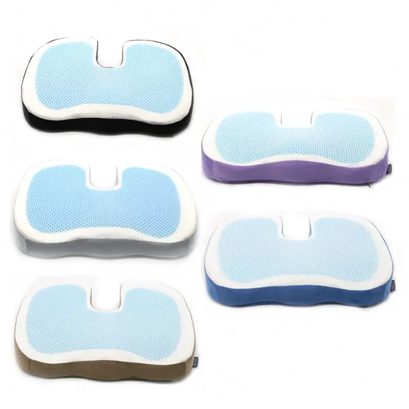 Adult Car Booster Seat Cushions Gel Memory Foam Seat Cushion Gel Cushion Wheelchair Cooling