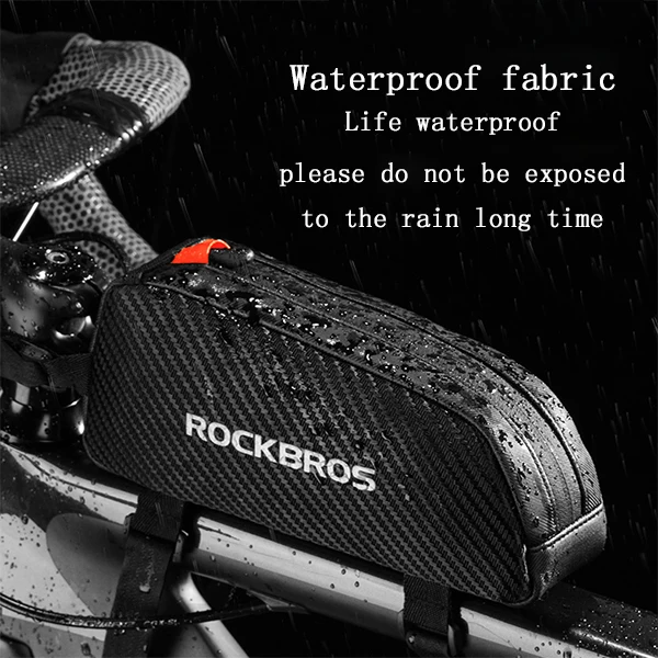 ROCKBROS 1L Bicycle Waterproof Reflective Front Top Frame Tube Bag Ultralight Bike Accessories Bags