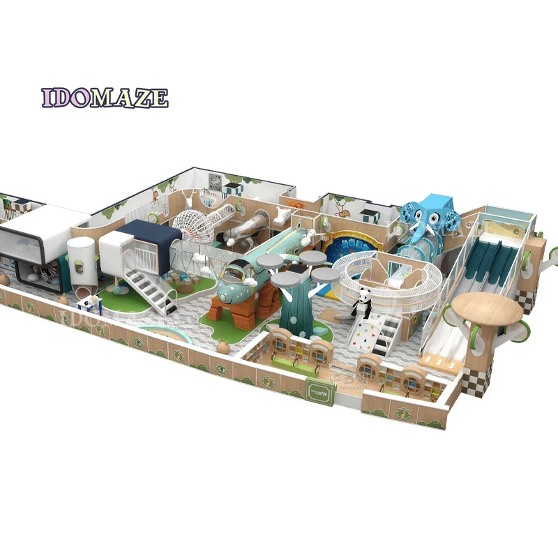 Indoor Toddler Playground House Panda Indoor Playground High-Quality Design Children Playground Indoor 200 Square Meter
