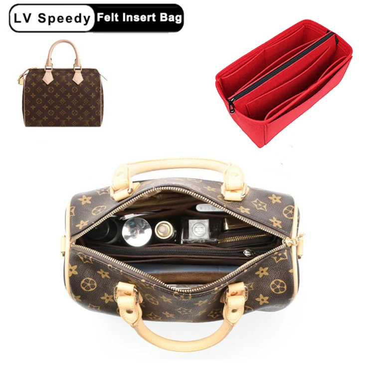 DWDP Bag Organizer for LV speedy 25/30/35 Felt insert bag