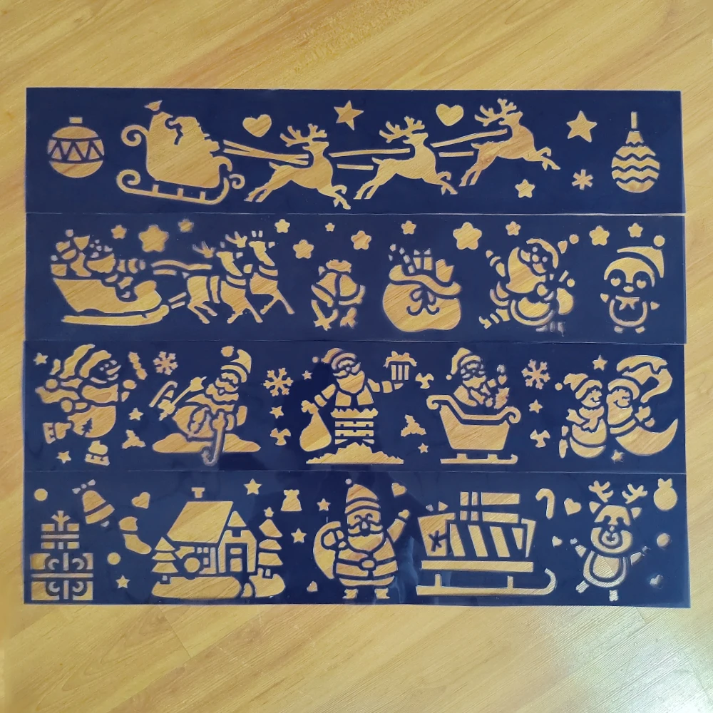 Wholesale PVC Wall Stencil Christmas Stencils For Wall Painting Decorating