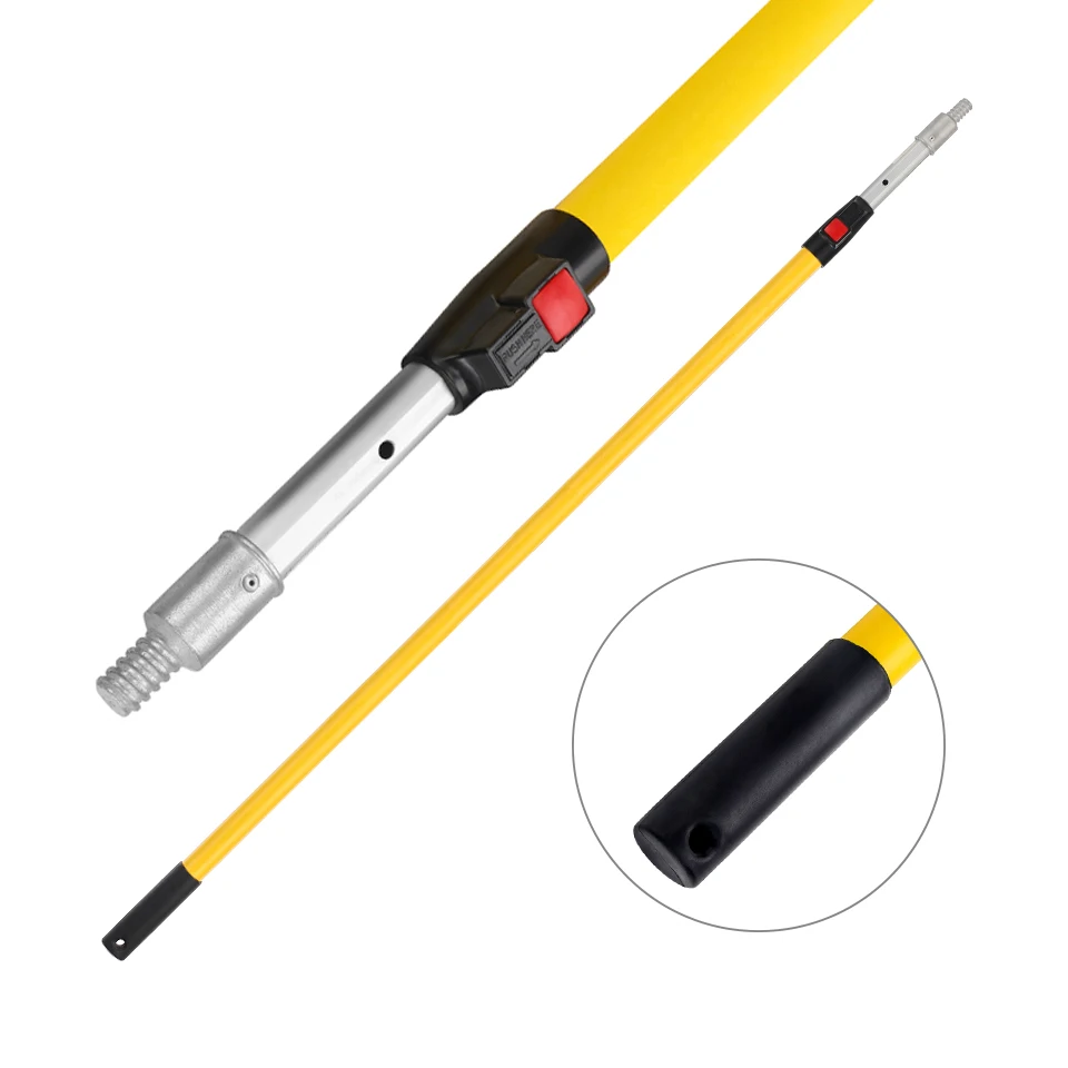 fiberglass/aluminum paint roller telescopic pole extension pole