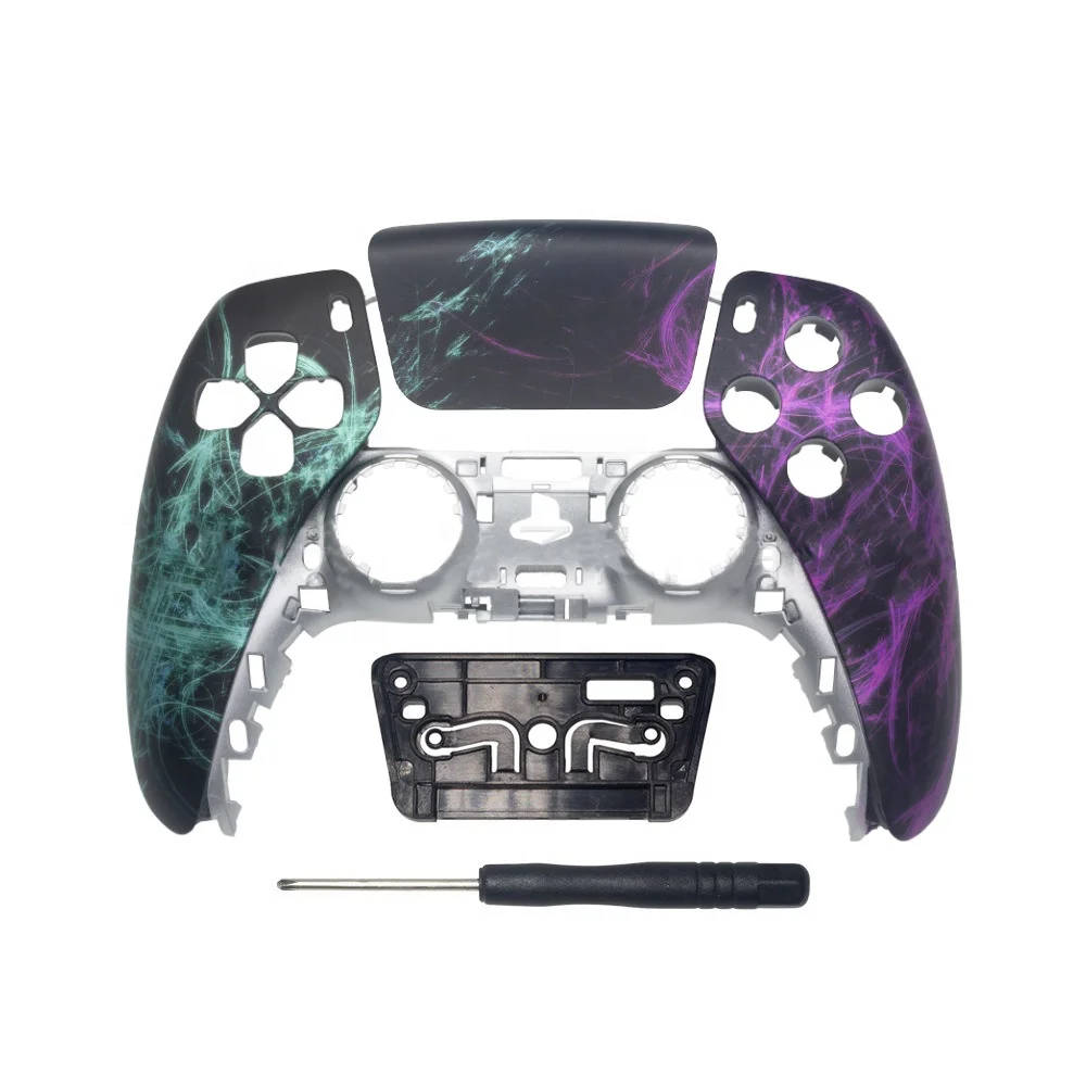 Customized Game Controller shell for PS5 Front Housing Cover Case Shells Touch Pad for Play Station 5 Joystick BDM010 faceplate