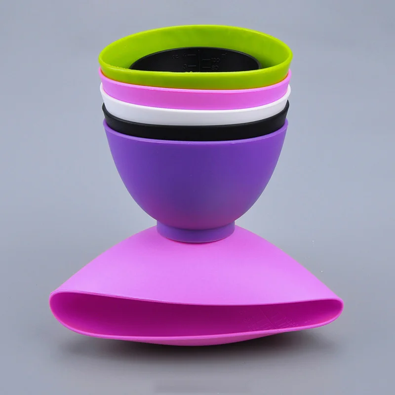 Professional Production Silicone Facial Mask Bowl Diy Facial Soft Bowl Makeup Bowl