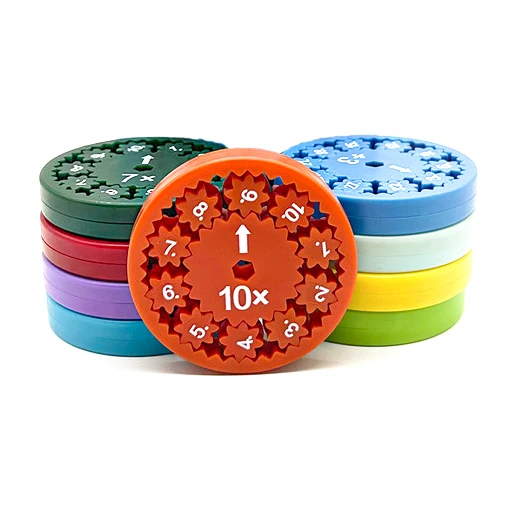 9Pcs Set 2024 Addition Substraction Multipilcation Division Math Facts Calculation Fidget Toy Math Fidget for Learning