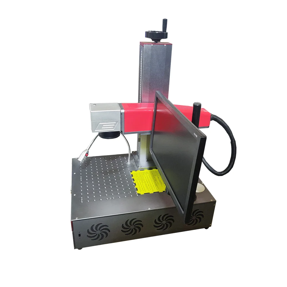 Raycus/ Ipg/Mopa 20W 30W 50W Split Type Decktop Type Memory Card Fiber Making Machine Laser Marking