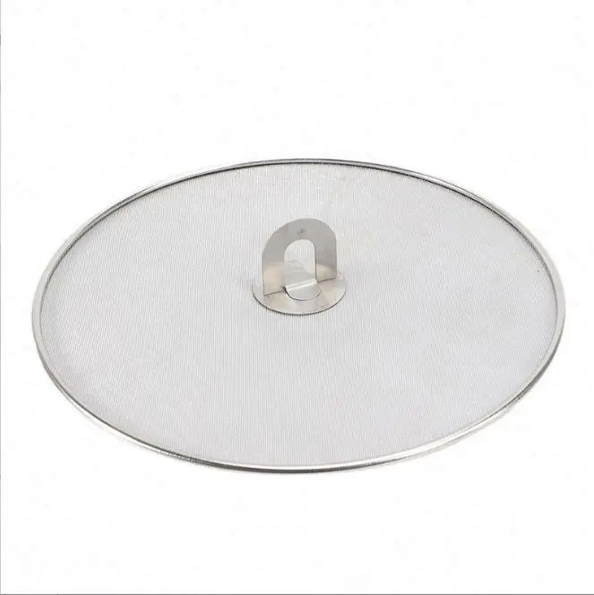 rease Splatter Screen for Frying Pan Grease Splatter Guard Oil Cover  Foldable Knob Skillet Splatter Shield