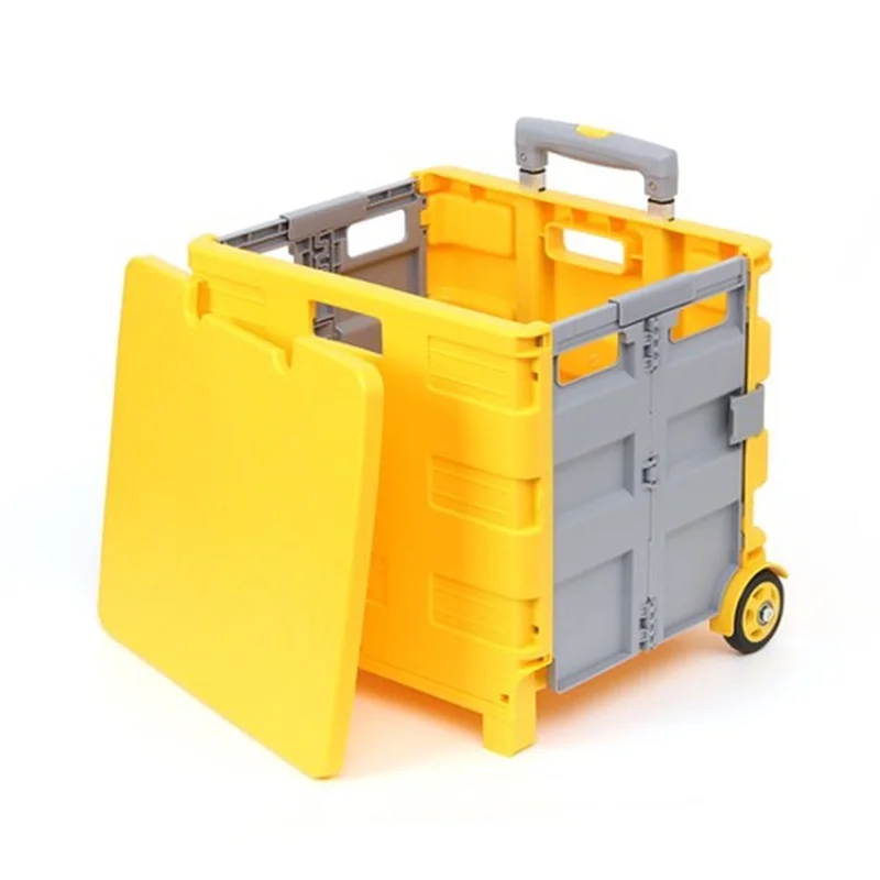 Wheels Climbing Stairs Crate Trolley Plastic Folding Shopping Cart For Kids - Buy Plastic Shopping Cart