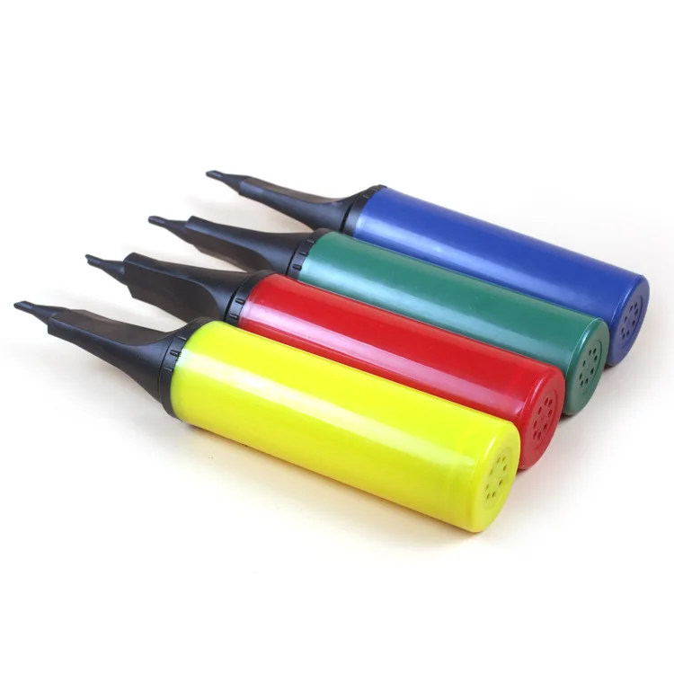 Бесплатная доставка, оптовая продажа, ручной воздушный насос для надувания воздушных шаров, пластиковый ручной мини-насос для надувания воздушных шаров, товары для Рождества