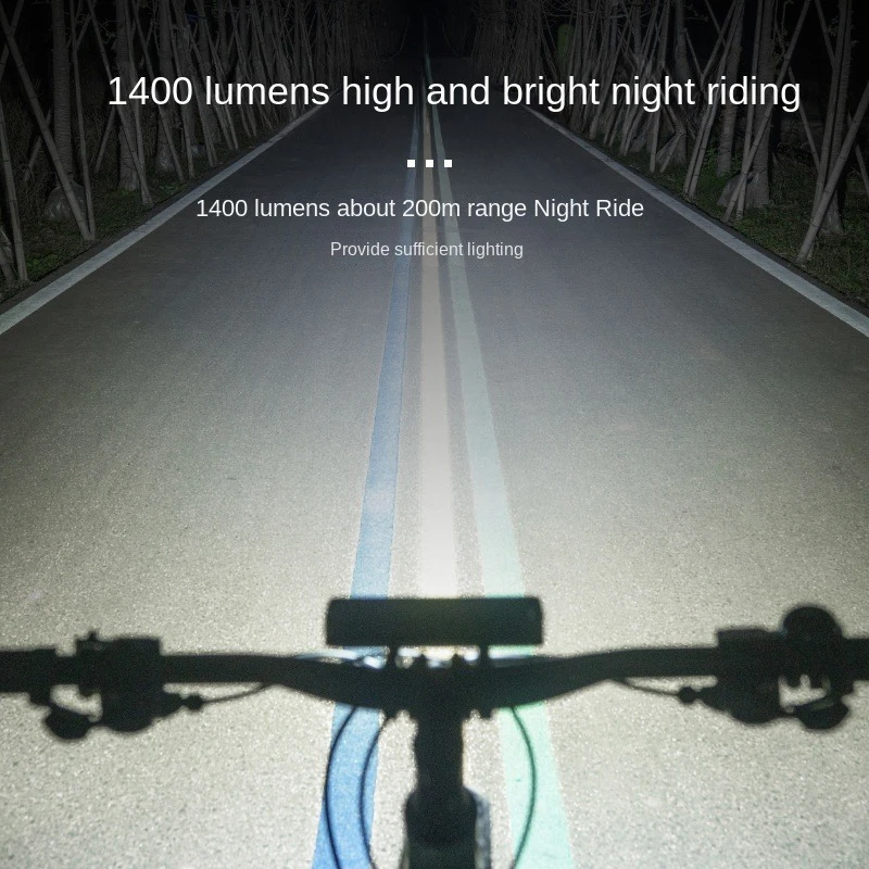 Bicycle Light Front 2600Lumen Bike 8000mAh Waterproof Flashlight USB Charging Road Cycling Lamp