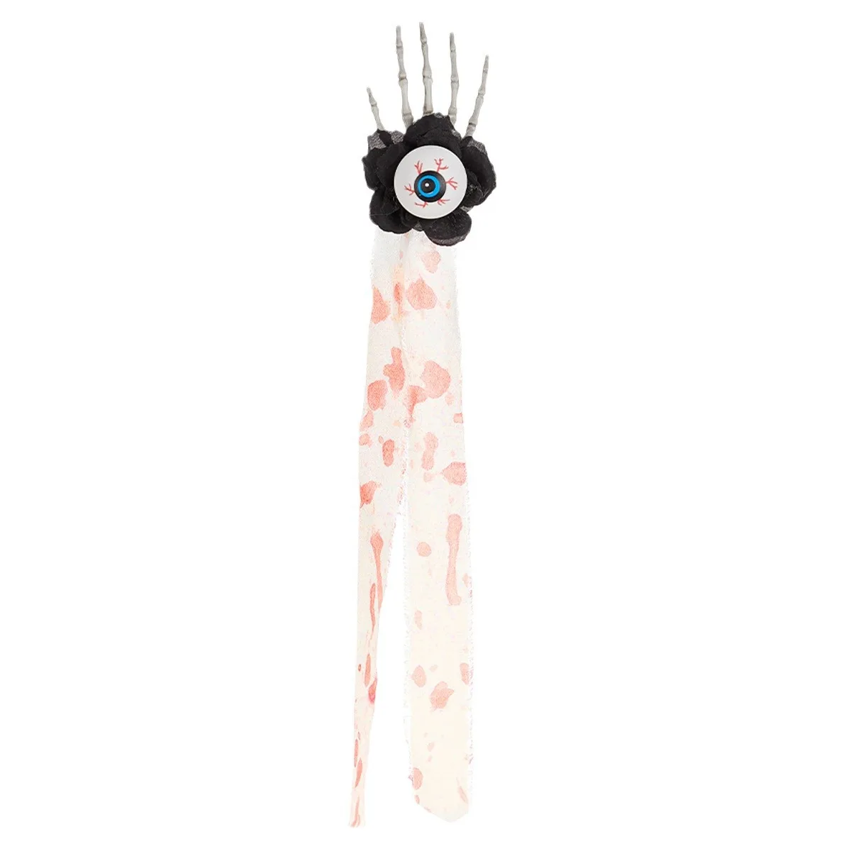 Halloween Funny Diablo Headgear Skull Headband Holiday Dress up Clip Style Headband Blood Dyed Hair Accessories