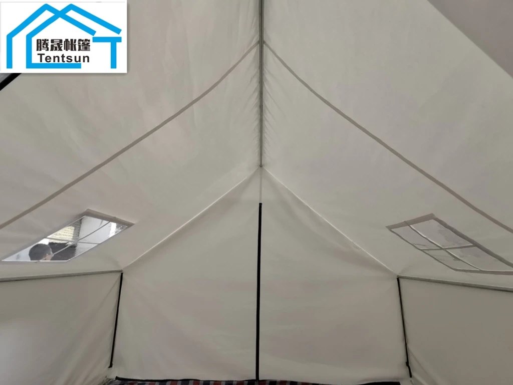 outdoor waterproof african camping hotel glamping house lodge safari tent with wood pole frame