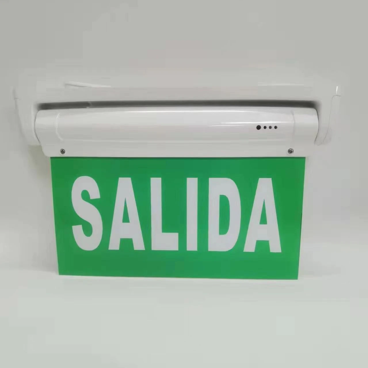 Factory Led Emergency Exit Sign Light Buid-in Rechargeable Battery for Outage emergency green exit light 3w