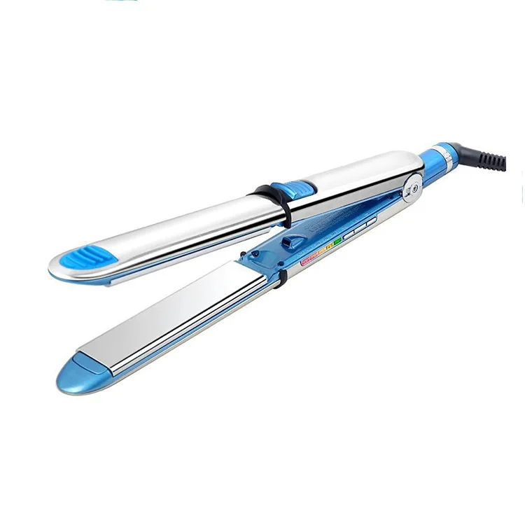 stainless steel nano titanium ionic hair straightener flat iron private label