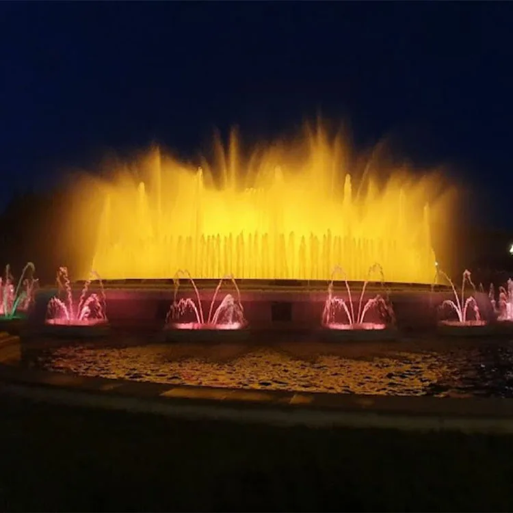 Artwatershow большой современный музыкальный фонтан парк декоративный очаровательный полноцветный светодиодный свет