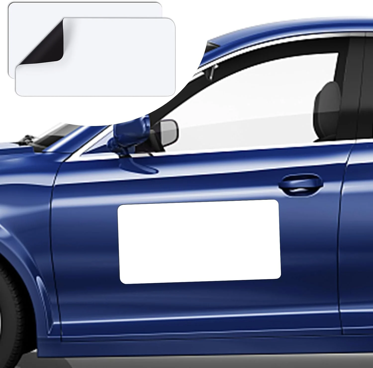 Hot Sale Rounded Corners Blank Car Magnet Blank Magnets Flexible Magnetic Bumper Sticker for Car