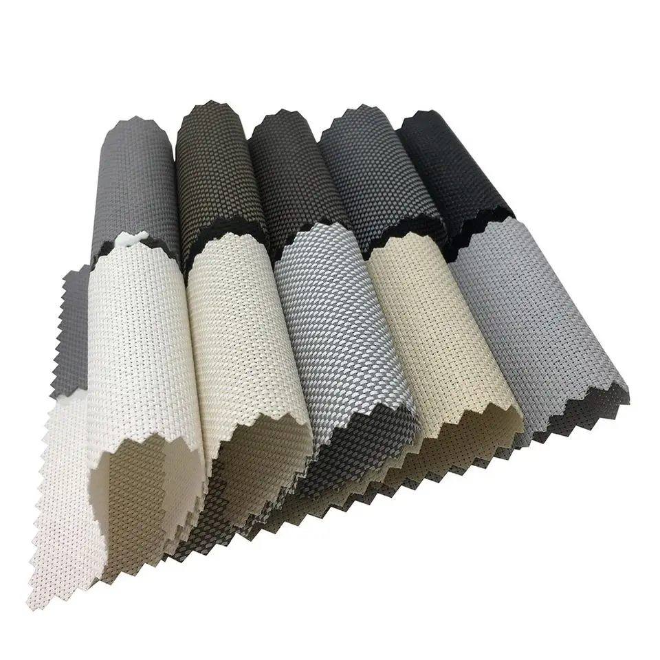 Window Shade Polyester Sunscreen Fabric Blackout Curtain Blind Fabric For Roller Blinds From China Supplier