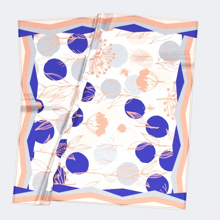 HEFT BOOOGE Новинка 90*90 см женские квадратные индивидуальные большие печатные атласные шарфы из 100% шелка