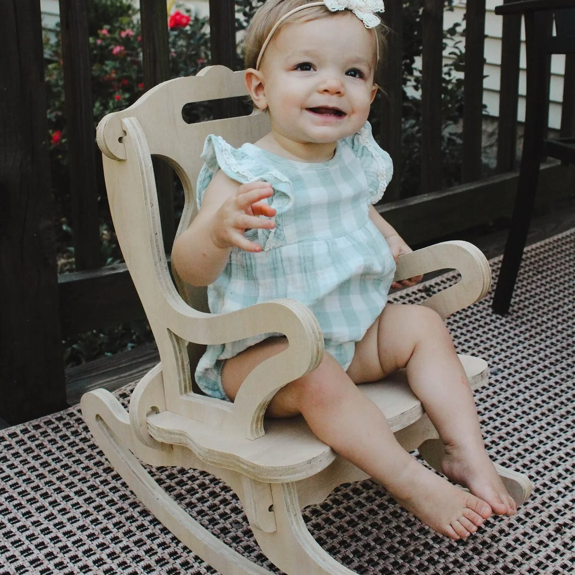 Kids Sofa Children Furniture Indoor Plywood Baby Rocking Chair Rocker For Babies Nursery Sleep Rocking Bouncer Chair