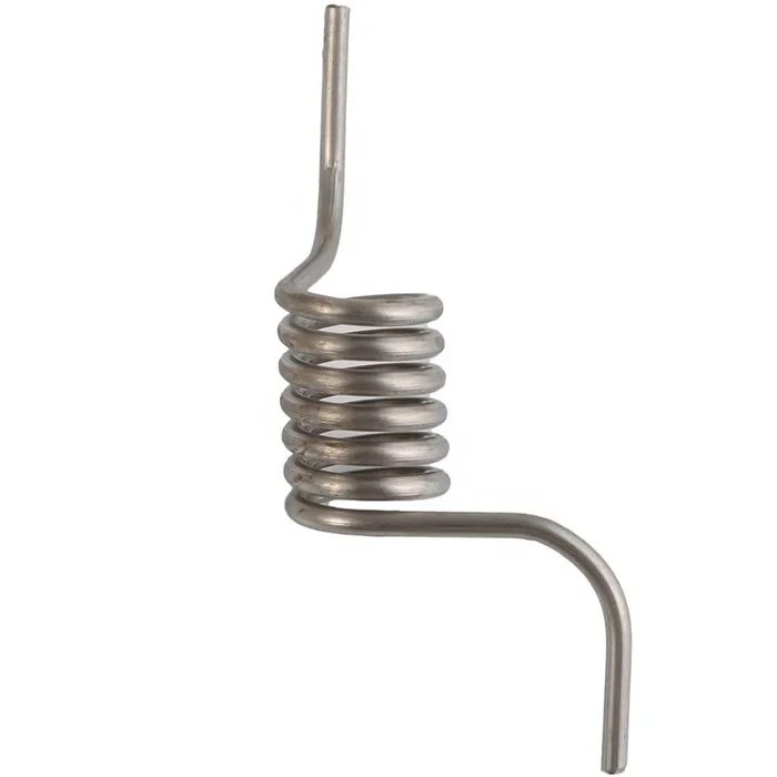 Custom Stainless Helical Power Clothespin Coil Spiral Double Torsion Spring For Door