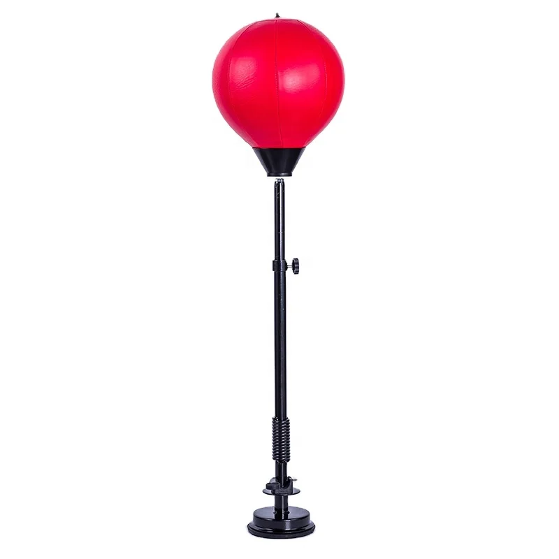 High quality Adult vertical speed boxing training reaction ball tumbler vent free standing punching ball