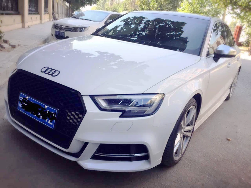 Подходит для комплекта обновленного корпуса Audi A3 17-19 RS3 решетка радиатора средней сети