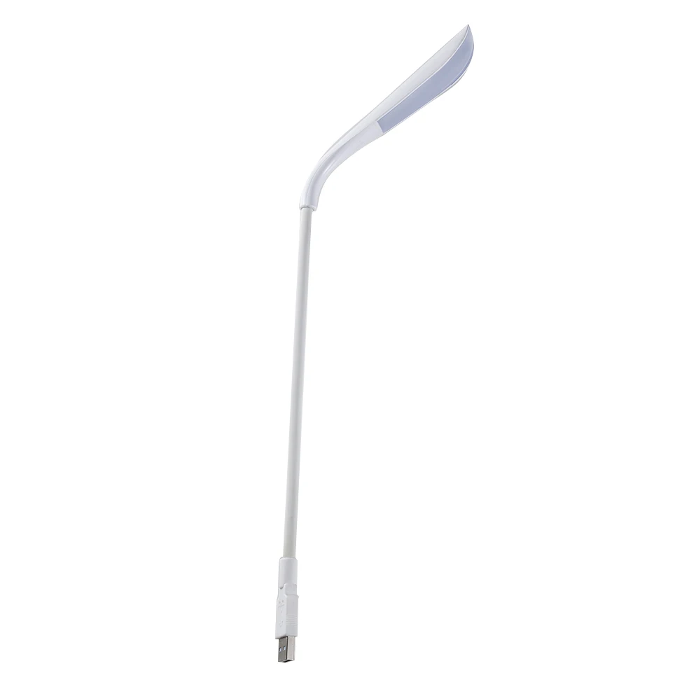 Bright LED USB Lamp Light Reading Lamp for Laptop Flexible Neck Black
