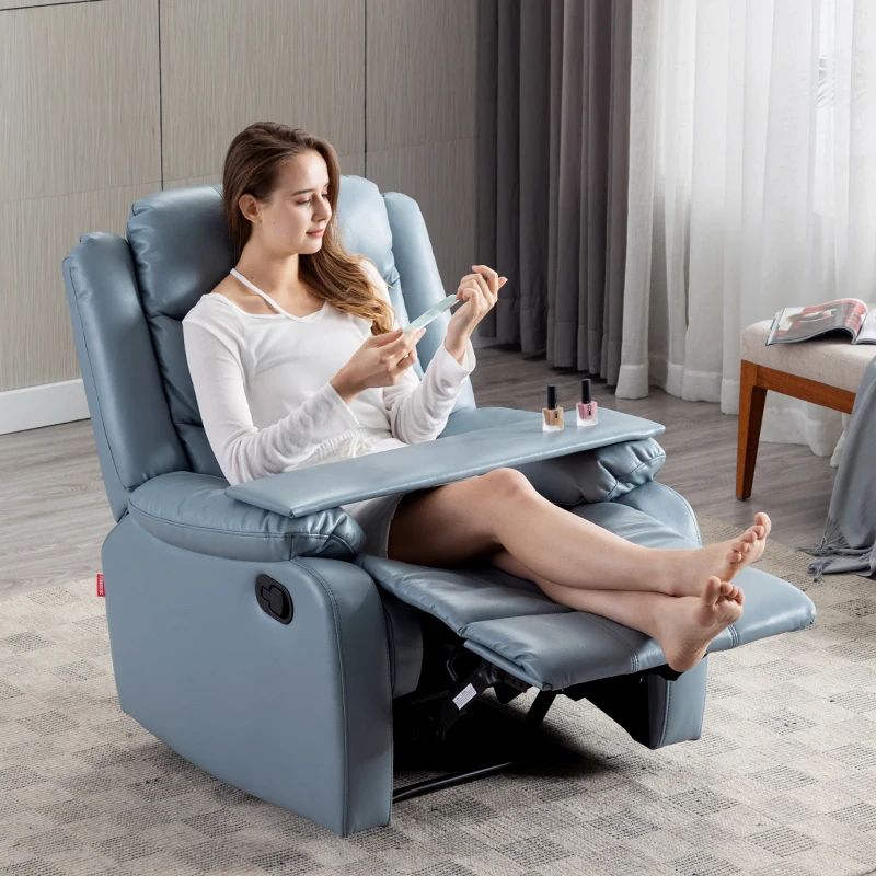 Single Reclining sofa chair with Footrest Manual Recliner for Living Room Recliner Sofa