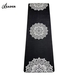 183 x 80 Wholesale Print Black Grey Gold Marble Printed Customized Eco Friendly Ecofriendly Natural Rubber Suede Yoga Mat