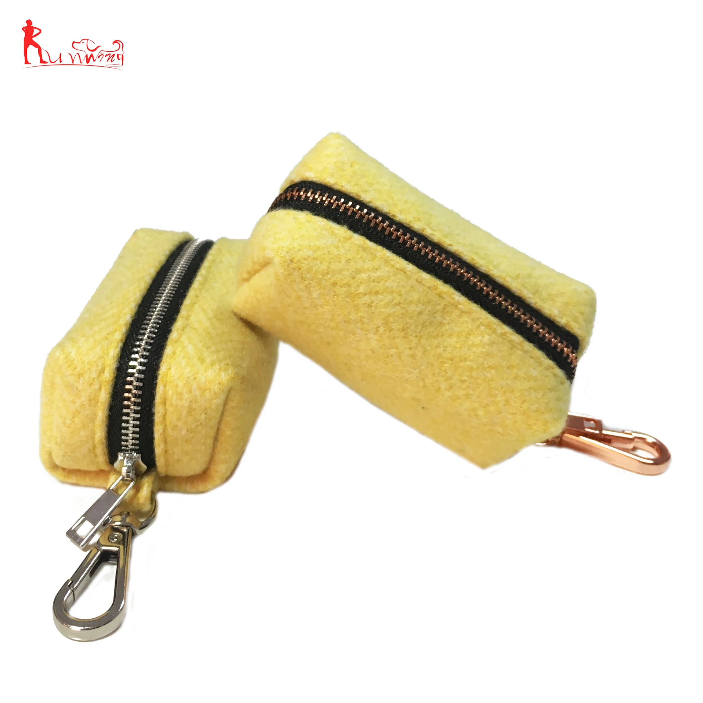 Хлопковая Сумка премиум-класса для уборки собак, сумка-держатель для отходов собак, сумка на молнии с металлическим зажимом, простая в использовании