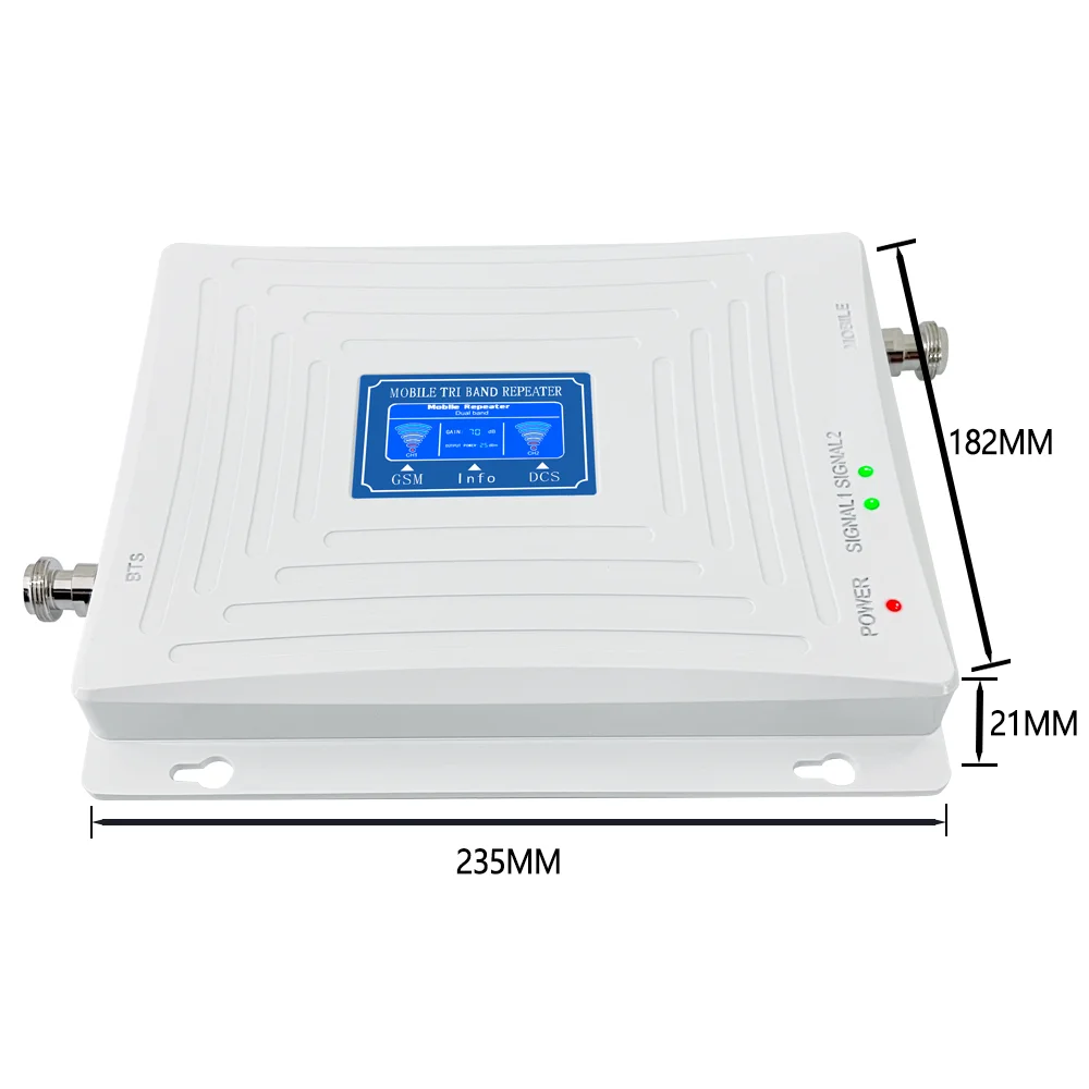 Hot Sales GSM DCS Dual-Band Amplifier 900 1800Mhz 4G 3G 2G Cellular Signal Booster Mobile Signal Repeater  With antenna