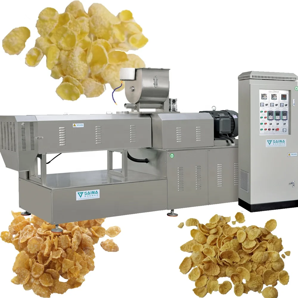 China Automatic choco corn flakes making processing machine maker line