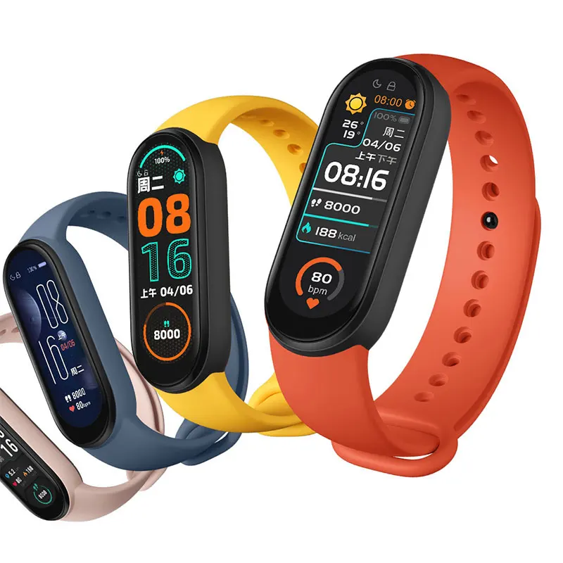 Xiaomi Mi Band 6 Smart Bracelet NFC Wireless Waterproof AMO LED Touch-type full screen Heart Rate Fitness Tracker mi