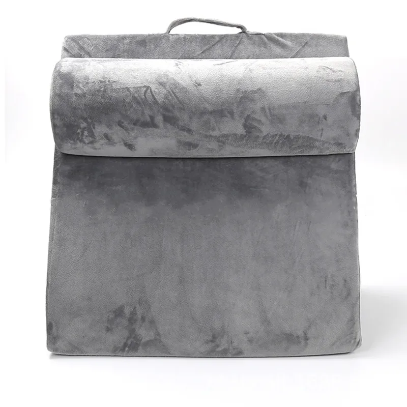 Memory foam wedge-shaped triangular pillow slope positioning bed wedge pillow to relieve low back pain