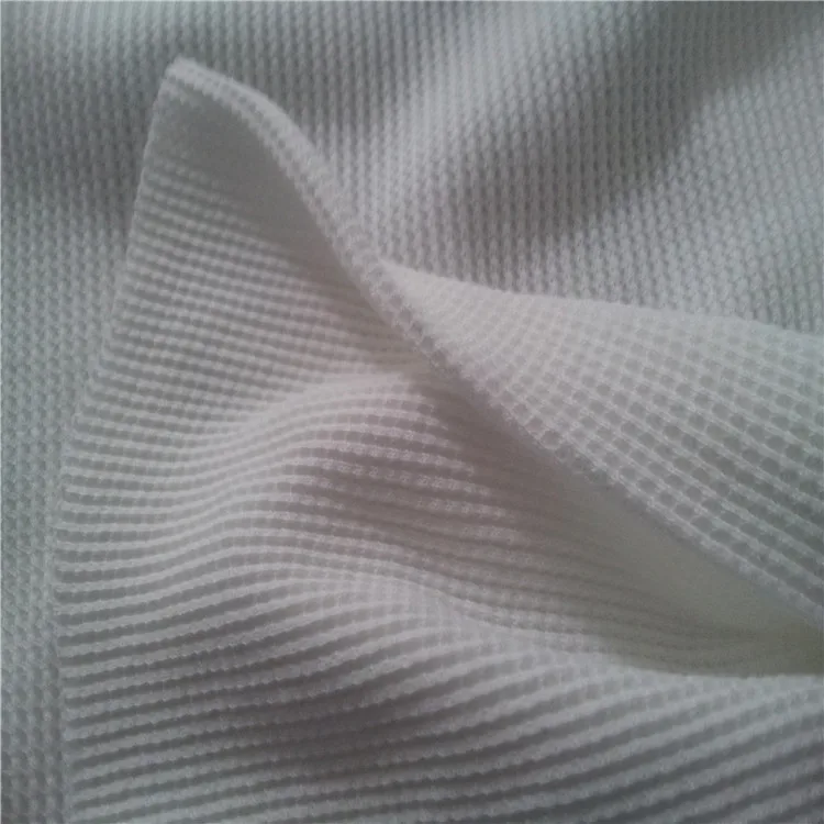 CVC60/40 Waffle Knitting 60 Cotton 40 Polyester Waffle Cotton Fabric