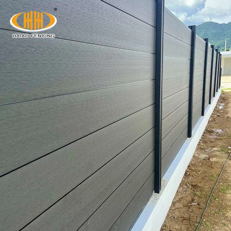 Haiao Waterproof 6*6Ft Home Garden Fencing Modern Outdoor Privacy Wpc Fence Wood Plastic Composite Board